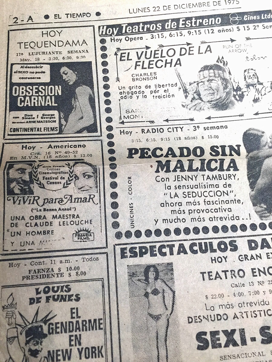 El cine x de la época